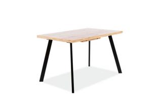Jedálenský stôl rozkladací BRICK, dub artisan/čierna