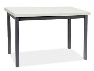 Jedálenský stôl Signal ADAM 120 biely mat/čierna