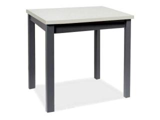 Jedálenský stôl Signal ADAM 90 biely mat/čierna