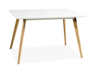 Jedálenský stôl Signal MILAN 120 biela/dub