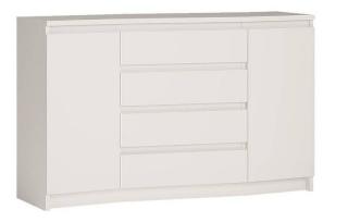 Komoda EXT ARMADIO AXL 2D 4S biela