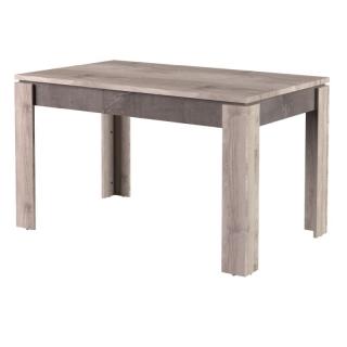 Kondela Jedálenský rozkladací stôl, gaštan nairobi/onyx, 130-175x80 cm, JESI NEW