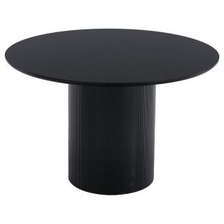 Kondela Jedálenský stôl, čierna, priemer 120 cm, MAHIR TYP 2