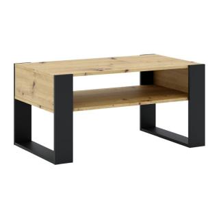 Kondela Konferenčný stolík, dub artisan/čierna, CARA 1