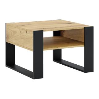 Kondela Konferenčný stolík, dub artisan/čierna, CARA 2