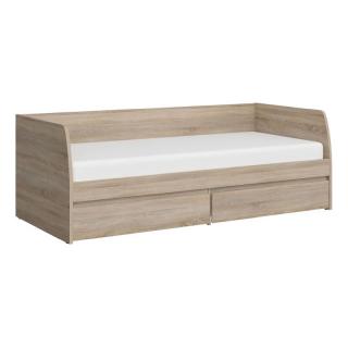 Kondela Posteľ 2S, 90x200, dub sonoma, NORTY TYP 28