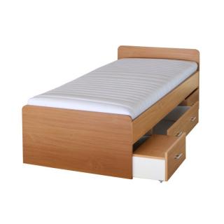 Kondela Posteľ DUET 80262, 90x200, buk