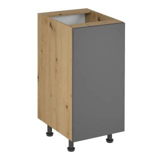 Kondela Spodná skrinka, dub artisan/sivý mat, univerzálna, LANGEN D40