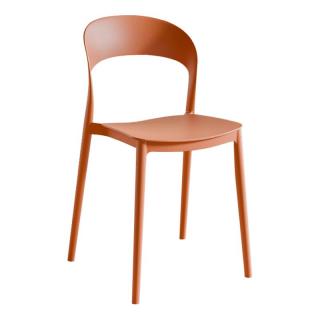 Kondela Stohovateľná stolička, oranžová, RADANA NEW