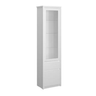 Kondela Vitrína 1D1W1S, biela, ERODIN