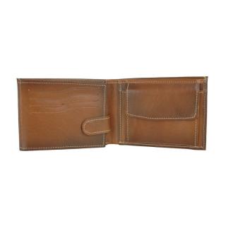 Kožená peňaženka č.8552 v hnedej farbe, ručne tieňovaná