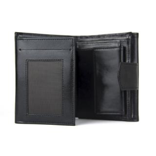 Kožená unisex peňaženka č.8287/2 v čiernej farbe