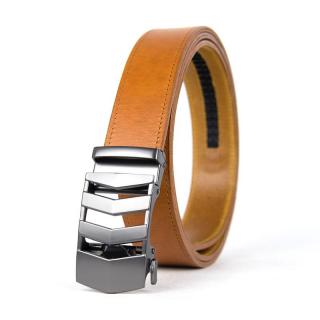 Kožený opasok s automatickou prackou PEARL RAILS, koňaková