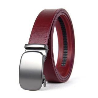 Kožený opasok s automatickou prackou PEARL STANDARD, bordová
