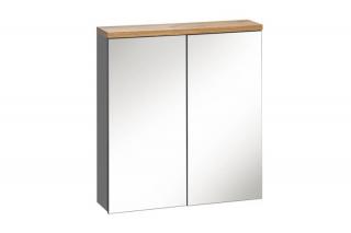 Kúpeľňová skrinka CMD BALI GREY 840 sivá/sivý vysoký lesk