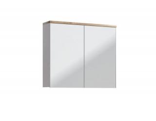 Kúpeľňová skrinka CMD BALI WHITE 841 biela/biely vysoký lesk