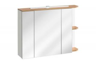 Kúpeľňová skrinka CMD PLATINUM 840 biela/drevo