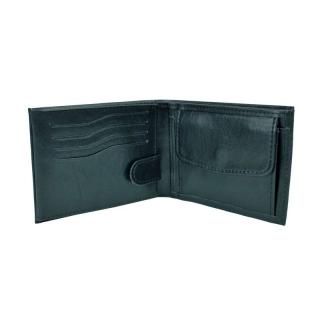 Luxusná elegantná peňaženka z pravej kože č.8552 v čiernej farbe