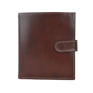 Luxusná exkluzívna kožená peňaženka č.8333 v tmavo hnedej farbe