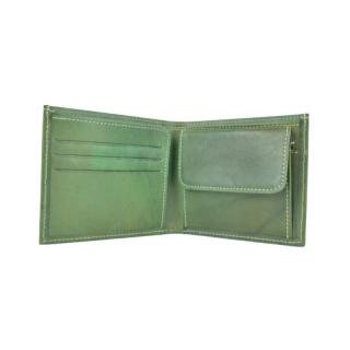 Luxusná peňaženka z pravej kože č.7942 v zelenej farbe