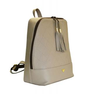 Luxusný dámsky kožený ruksak z prírodnej kože v bežovej farbe
