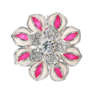 Ozdobný šperk na šatku v tvare ružového kvetu