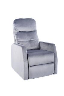 Relaxačné kreslo ARES VELVET, sivá bluvel 14