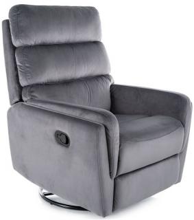 Relaxačné kreslo ARGOS VELVET, sivá bluvel 14