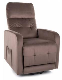 Relaxačné kreslo OTUS II VELVET, cappuccino bluvel 38