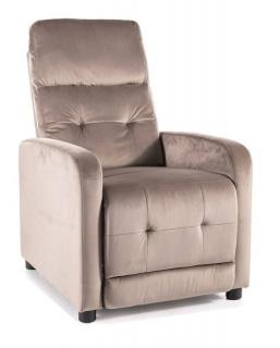 Relaxačné kreslo OTUS VELVET, béžová bluvel 40