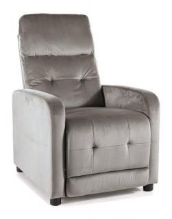 Relaxačné kreslo OTUS VELVET, sivá bluvel 14