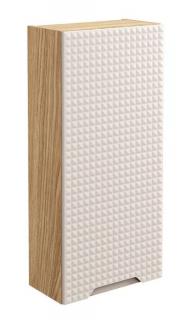 Skrinka do kúpeľne LUXOR BEIGE 83-35-1D, dub olejovany-béžová