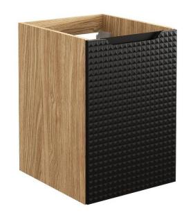 Skrinka do kúpeľne LUXOR BLACK 81-40-1D, dub olejovany-čierna
