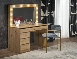 Toaletný stolík HALMAR HOLLYWOOD XL dub artisan