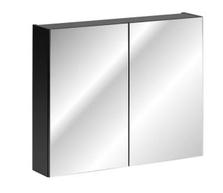 Zrkadlo do kúpeľne SANTA FE BLACK 84-80-A-2D, čierna