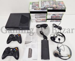 XBOX 360 E 500GB herná konzola + 2 ovládače + 25 hier