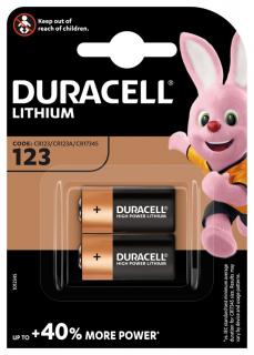 Batéria Duracell CR123 2 ks blister