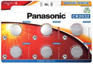 Batéria Panasonic CR2032 6 ks