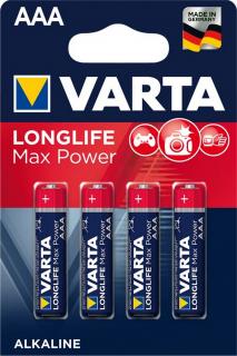 Batéria Varta Longlife Max Power AAA 1,5 V (LR03) 4703 - 4 ks