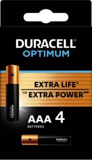 Batérie Duracell OPTIMUM AAA 1.5 V LR03 4 ks