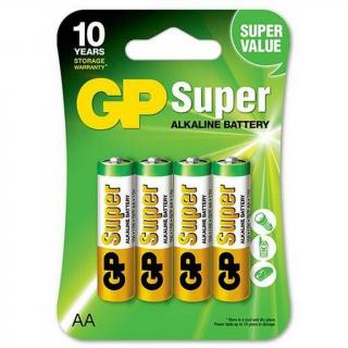 Batérie GP Super Alkaline AA LR6 4 ks