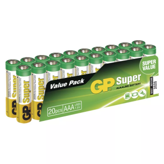 Batérie GP Super Alkaline LR03 AAA 20 ks
