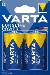 Batérie Varta LONGLIFE Power LR20 D Mono 4920 2 ks blister