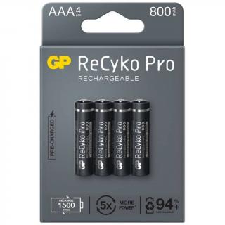 Nabíjacie batérie R03/AAA GP ReCyko+ Pro Professional 800 mAh 4 ks blister