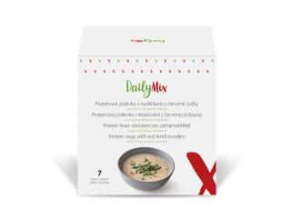 DailyMix Proteínová polievka s rezančekmi z červenej šošovice (7 porcií)