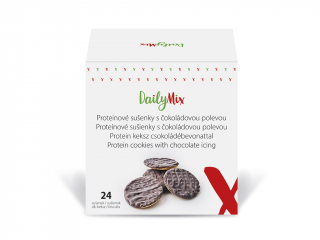 DailyMix Proteínové sušienky s čokoládovou polevou (24 sušienok)