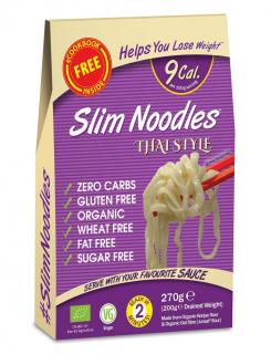 Slim Noodles konjakové rezance thajské BIO 270 g (9 kcal, 0 g sacharidov)