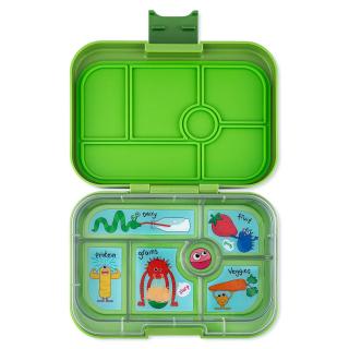 Bento box ORIGINAL 6 zelených / monster, 625 ml, Yumbox