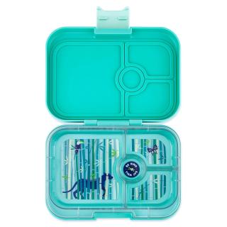 Bento box PANINO 4 tropical blue / panther, 750 ml, Yumbox