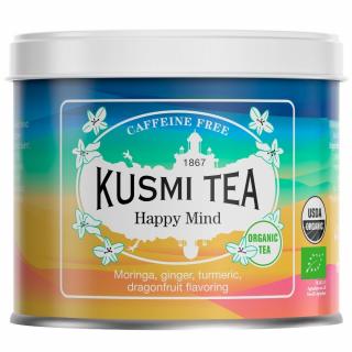 Bylinkový čaj HAPPY GREEN, plechovka sypaného čaju 100 g, Kusmi Tea